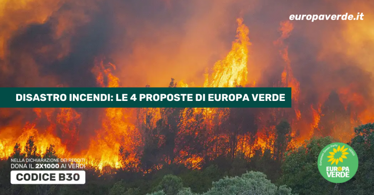 Proposte per combattere gli incendi